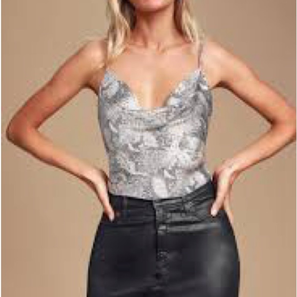Forever 21 Gray Snake Print Women’s Tank Top✨